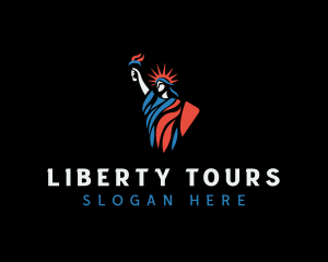 Statue Of Liberty - United States Liberty logo design