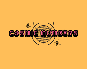 Numerology - Space Planetary Orbit logo design