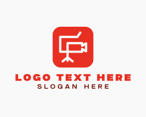 Photographer - Vlog Video Camera logo design