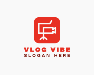 Vlog Video Camera  logo design