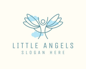 Religious Angel Cloud logo design