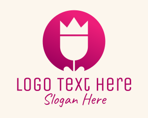 Pink - Tulip Crown Florist logo design