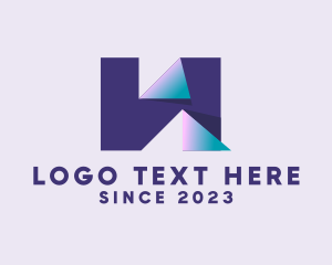 Negative Space - Digital Paper Business logo design