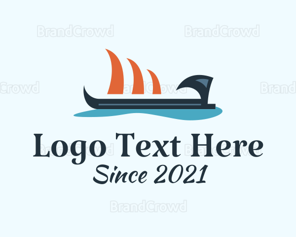 Viking Battleship Sail Logo