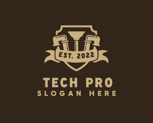 Tool - Plumbing Tool Shield logo design