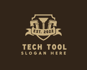 Tool - Plumbing Tool Shield logo design