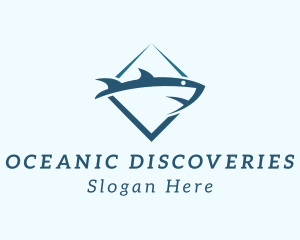 Marine Biologist - Shark Surfing Predator logo design