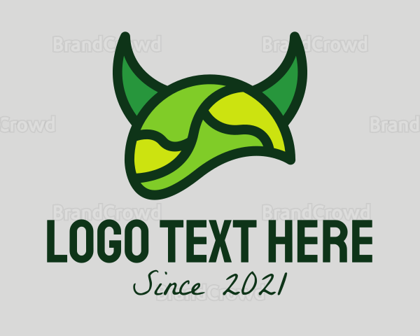 Viking Helmet Gamer Logo