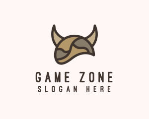 Viking Helmet Gamer  logo design