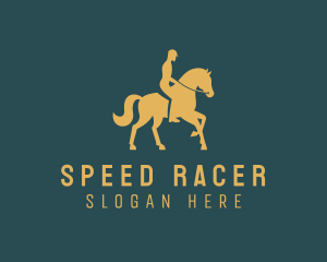 Jockey - Horseback Riding Equestrian logo design
