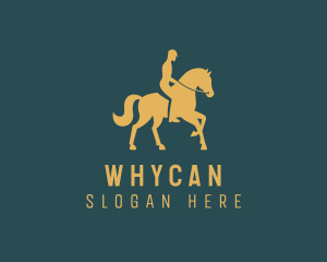 Race - Horseback Riding Equestrian logo design
