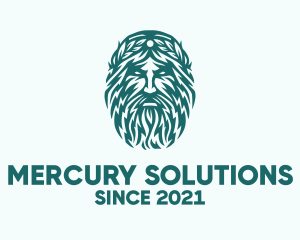 Mercury - Green Zues Silhouette logo design