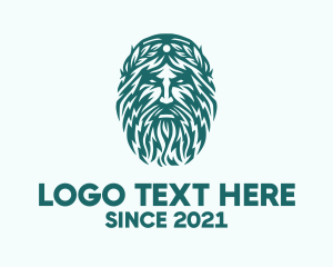 God - Green Zues Silhouette logo design