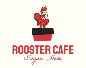 Red Chicken Rooster logo design