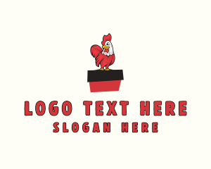 Red Chicken Rooster Logo