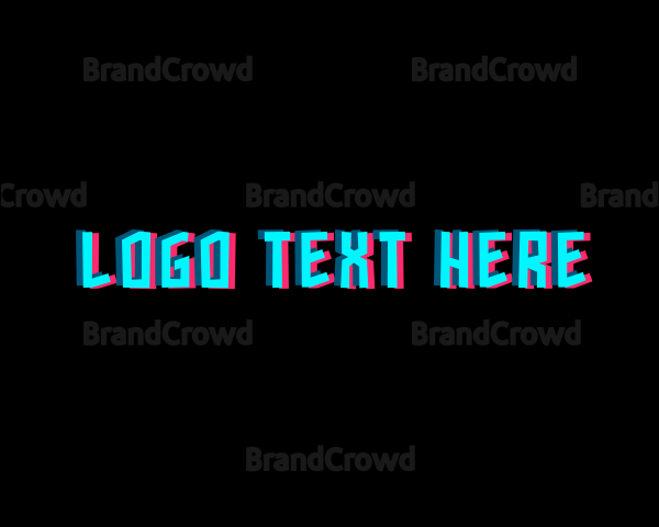 Modern Neon Wordmark Logo