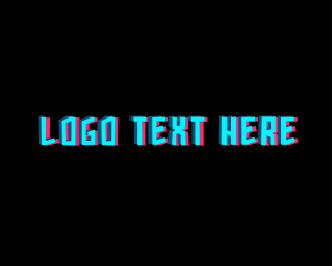 Decoration - Modern Neon Wordmark logo design