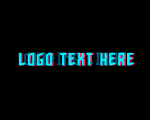 Modern Neon Wordmark logo design