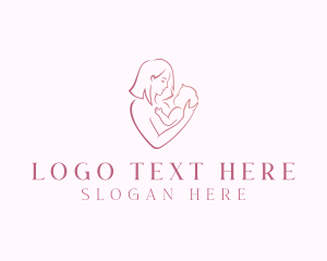 Postpartum - Pediatric Baby Childcare logo design