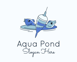 Floater Lure Fish logo design