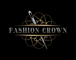 Fashion Needle Sewing logo design