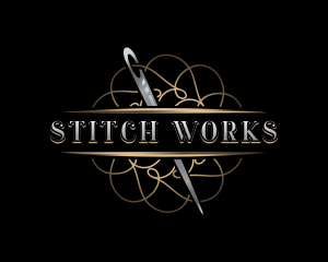 Fashion Needle Sewing logo design