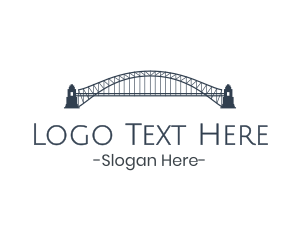 Port - Gray Harbour Bridge logo design