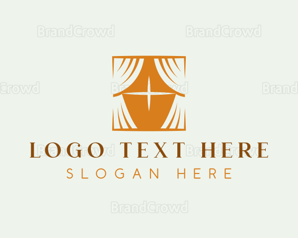 Window Curtain Decor Logo