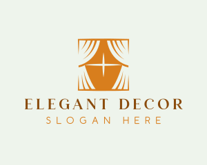 Decor - Window Curtain Decor logo design