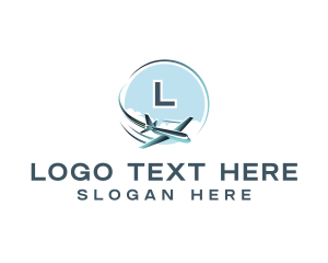 Tourist - Airplane  Aviation Trip logo design