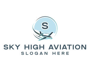 Airplane  Aviation Trip logo design