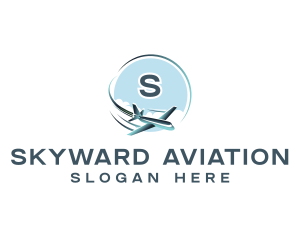 Airplane  Aviation Trip logo design