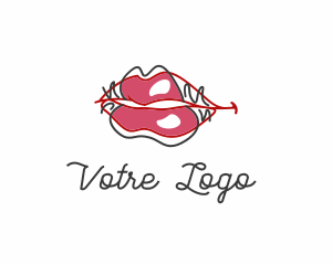 Beautician - Beauty Lips Cosmetic logo design