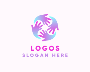 Humanitarian - Helping Hands Community logo design