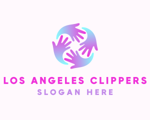 Children - Helping Hands Community logo design