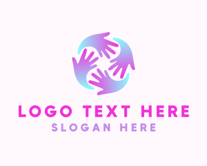 Life - Helping Hands Community logo design