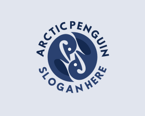 Wild Penguin Bird logo design