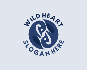 Wild Penguin Animal logo design