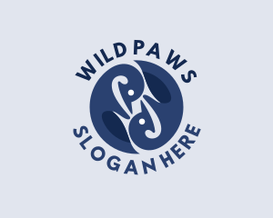 Wild Penguin Bird logo design