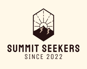 Mountaineering - Outdoor Mountain Exploration logo design