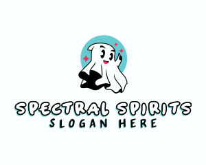 Spirit Ghost Cartoon logo design