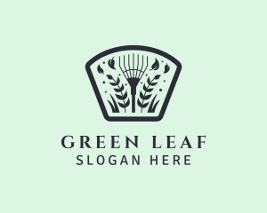 Herbs - Grass Leaf Rake logo design