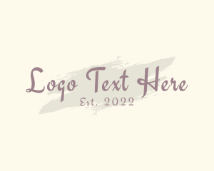 Cosmetology - Classy Calligraphy Boutique logo design