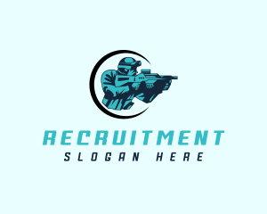 Sniper Soldier Army Logo