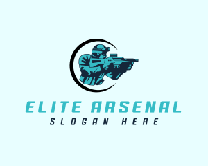 Arsenal - Sniper Soldier Army logo design