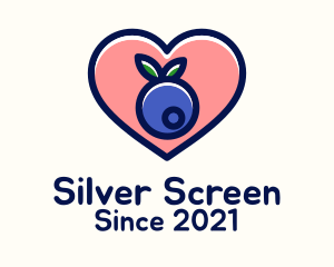 Fruit Shop - Blueberry Fruit Love logo design