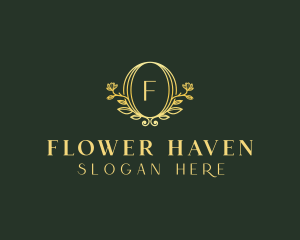 Organic Flower Spa logo design