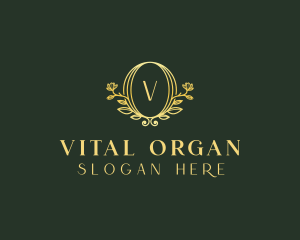 Organic Flower Spa logo design