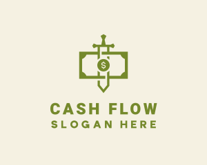 Money Sword Cash logo design