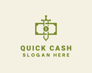 Money Sword Cash logo design